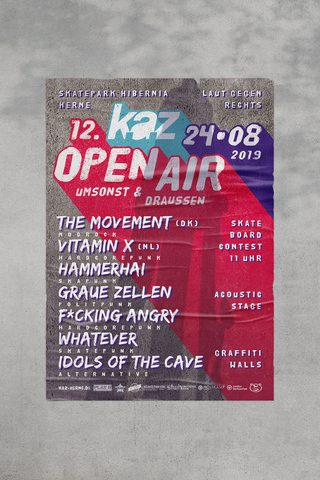 KAZ Open Air, Posterdesign, 2019